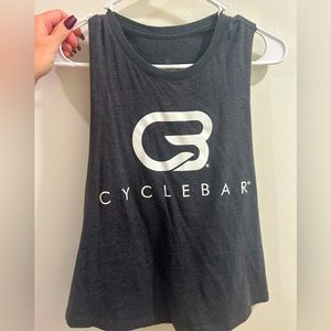 CYCLEBAR gray crop tank